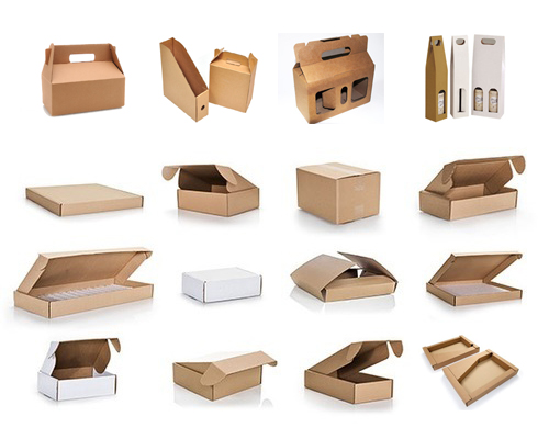Die-cut corrugated boxes