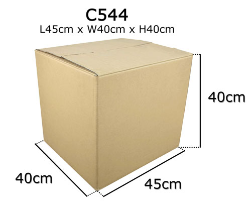C544 double wall carton box, 45 × 40 × 40cm