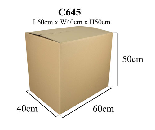C645 double wall carton box, 60 × 40 × 50cm